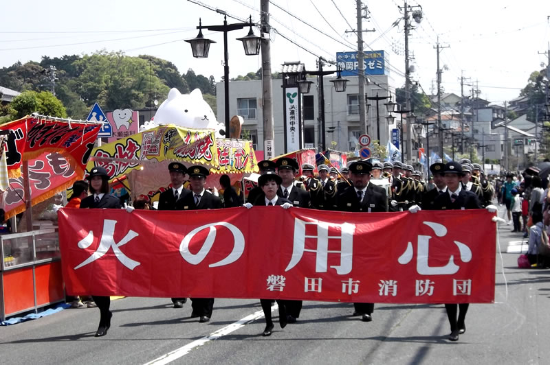 オープニングパレード・磐田市消防団